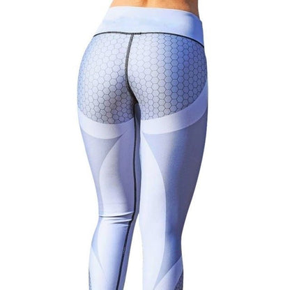 Honeycomb Printed Yoga Pants